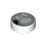Tile Round 1 x 1 with Tangyuan Print