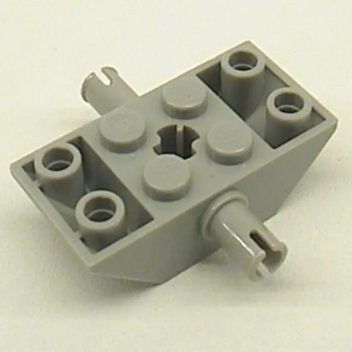 Slope Inverted 45° 4 x 2 Double with Pins and Axle Hole Type 2 [X Opening]