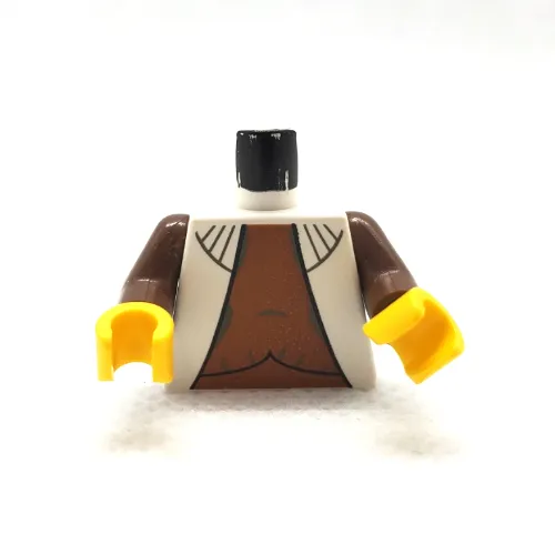 Torso Vest with Dark Orange Shirt Print (Leia), Brown Arms, Yellow Hands