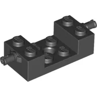 Brick Special 2 x 4 with Wheels Holder, Cross Slit with 2 x 2 Recessed and Hole