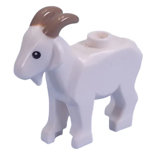 Animal, Goat with Dark Tan Horns Print