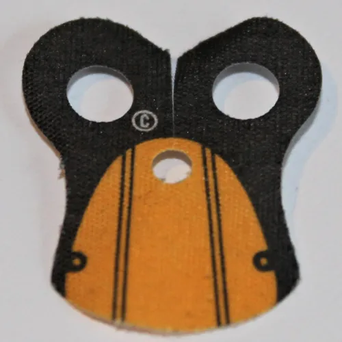 Neckwear Cape, Pauldron with Black Neck and Black Stripes Print