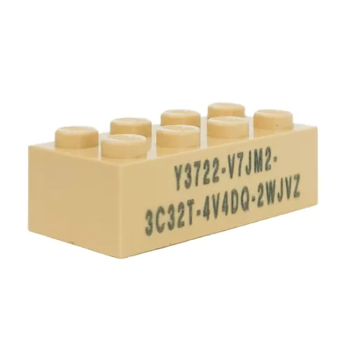 Brick 2 x 4 with Minecraft Code Print