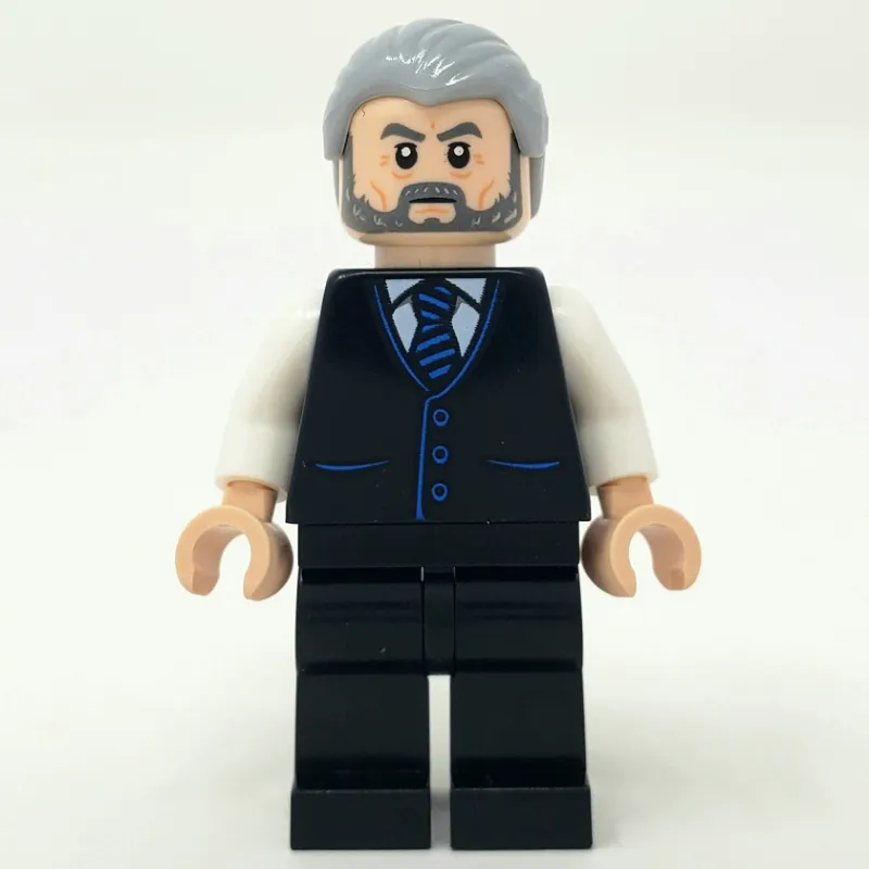 Alfred Pennyworth, Light Bluish Gray Hair and Beard