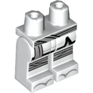 Hips and White Legs with Light Bluish Grey Sash, Knee Bands, Black Trim