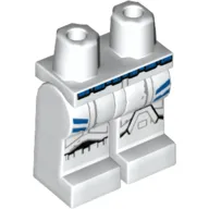 Hips and White Legs with Stormtrooper Armour, Blue Belt, Blue Stripes