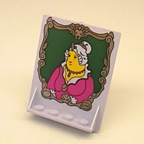 Door 2 x 5 x 5 Swivel, Bracket Base with HP Portrait of Fat Lady Print