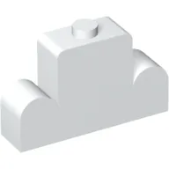 Brick Curved 1 x 4 x 2 Centre Stud Top