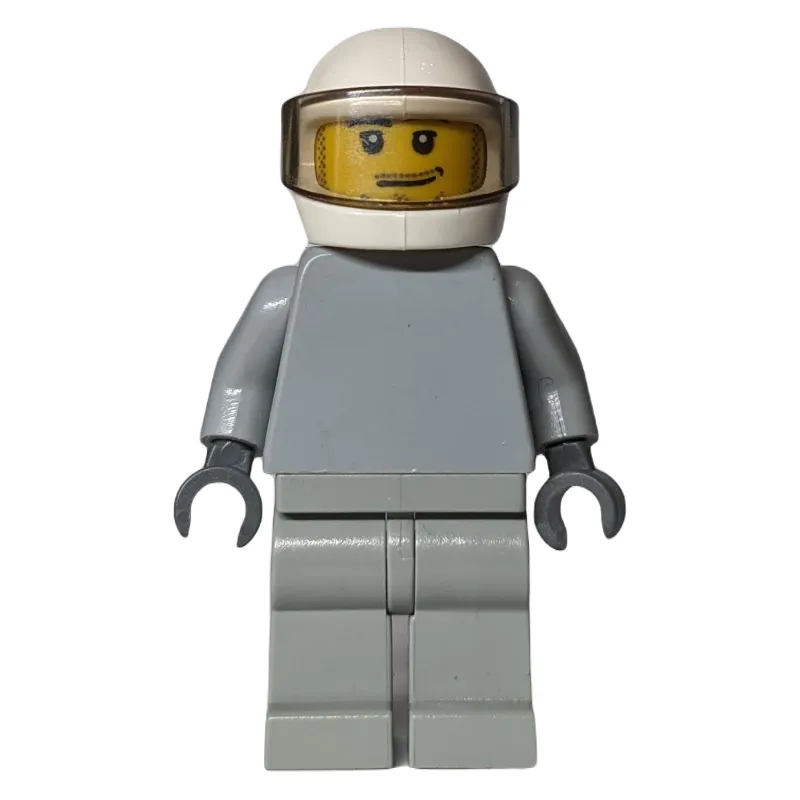 Star Justice Astronaut, Beard Stubble, Plain Light Bluish Gray