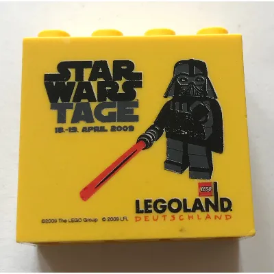 Brick 2 x 4 x 3 with 'LEGOLAND Deutschland STAR WARS TAGE' Print
