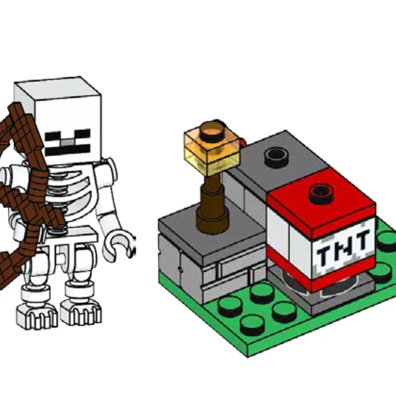 TNT Launcher and Skeleton