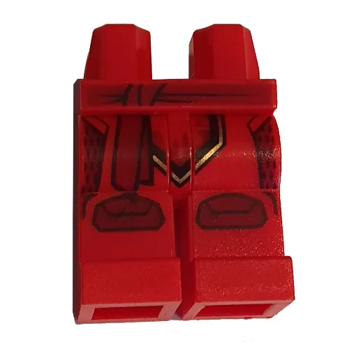 Hips and Red Legs with Dark Red Belt, Knee Pads print (Kai)