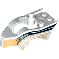 Fairing, Fly Wheel, Open Top Bird Shape with Eagle and Gold Ornament Print