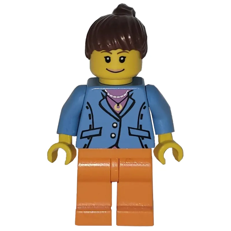 Medium Blue Torso, Orange Legs, Reddish Brown Hair