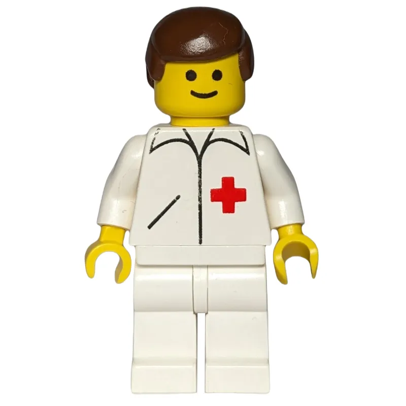 Doctor, White Jacket with Red Cross, White Legs, Brown Hair