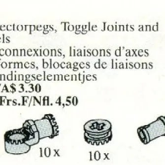 Connector Pegs, Toggle Joints, and Wheels