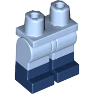 Hips with Bright Light Blue Legs and Dark Blue Boots Pattern