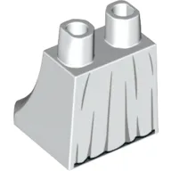 Hips and Legs Under Dress/Robe White Dress, Black Trim (Leia)