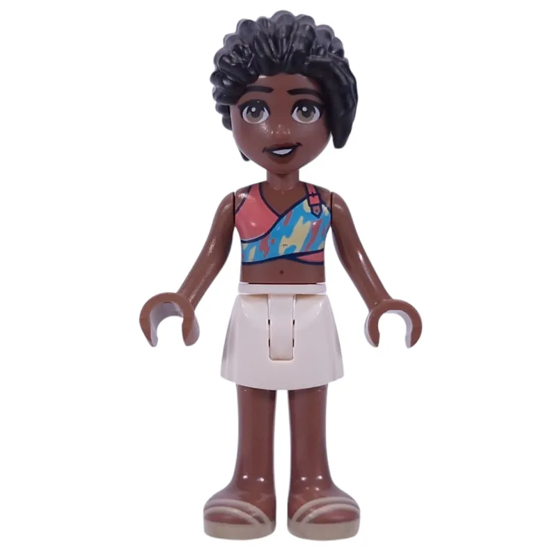 Celine - Coral Top, White Shorts