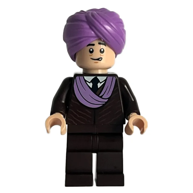 Professor Quirinus Quirrell (Voldemort), Medium Lavendar Turban, Dark Brown Suit