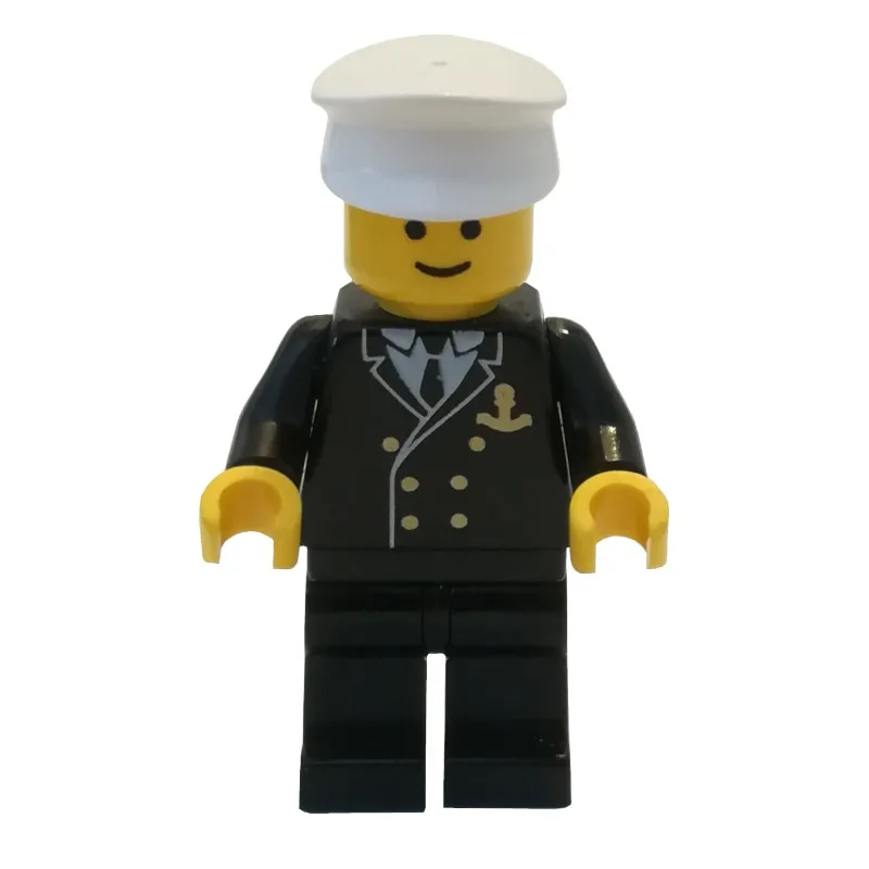 Admiral - Black Jacket, Black Legs, White Hat (3626a Head)
