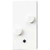 Braille Brick 2 x 4 with 2 Studs ⠔ and '*' Print