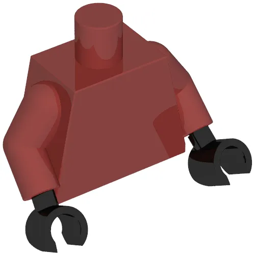 Torso Armor, Sand Blue Symbol, Medium Azure Straps, Dark Bluish Gray Armour, Gold Trim print, Dark Red Arms, Black Hands