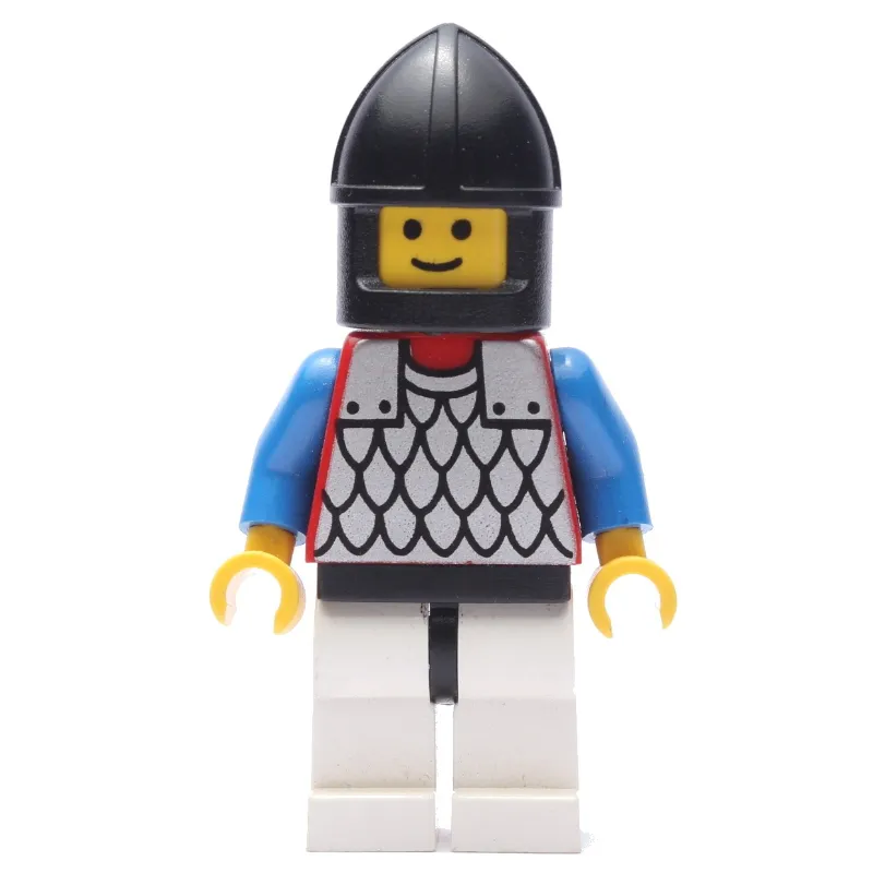 Knight (Scale Mail on Red) - Black Arms, White Legs