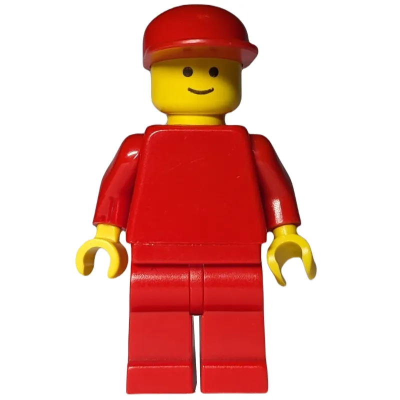 Man, Plain Red, Red Cap