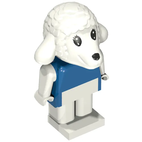 Fabuland Figure, Lisa Lamb (Blue Shirt)