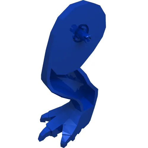 Animal Body Part, Dinosaur, Tyrannosaurus Rex Leg, Right, with Pin [Plain]