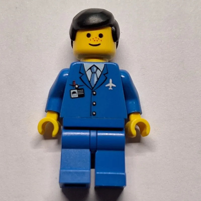 Pilot - Blue Torso, Blue Legs, Black Hair