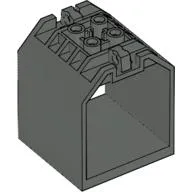 Container / Box, Open Ended 4 x 4 x 4 with 1 Hinge Finger Each End [Plain]