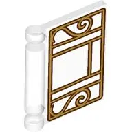 Book Cover with Gold Window Lines print