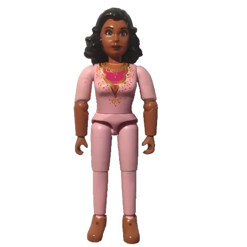 Belville Figure Articulated Elbows, Female, Black Hair, Light Pink Torso and Legs (Safran)