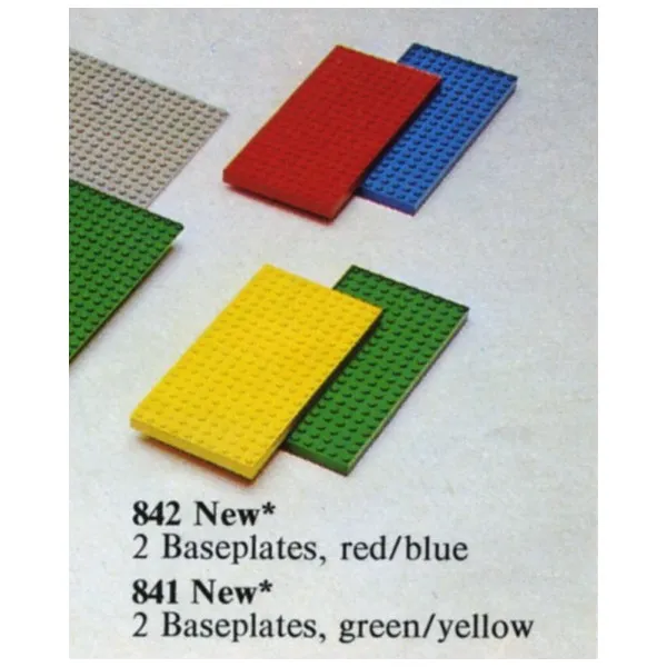 Baseplates, Red and Blue
