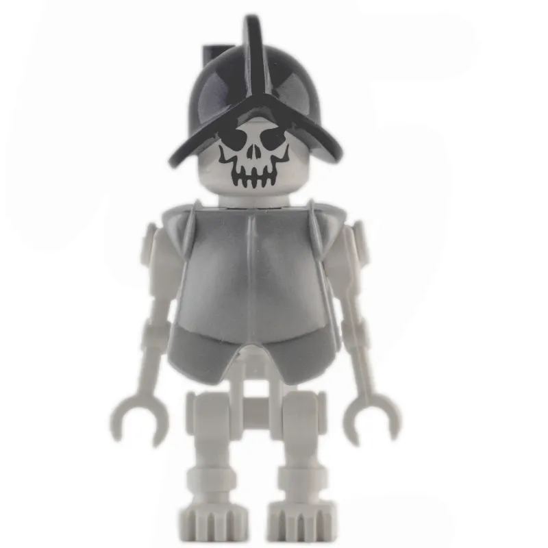 Skeleton, Evil Face, Armor and Helmet, Straight Arms