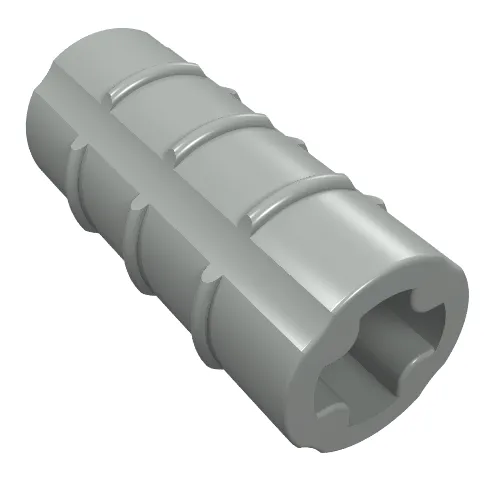 Technic Axle Connector Ridged [with + Hole + Orientation]