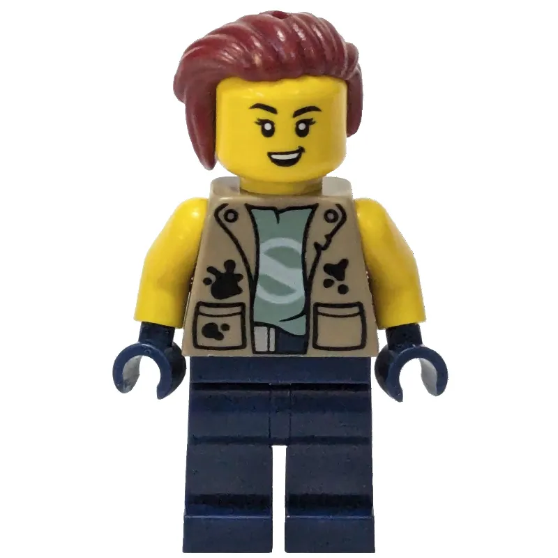 Mechanic, Iris Icicle, Dark Tan Jacket, Dark Blue Legs, Dark Red Hair