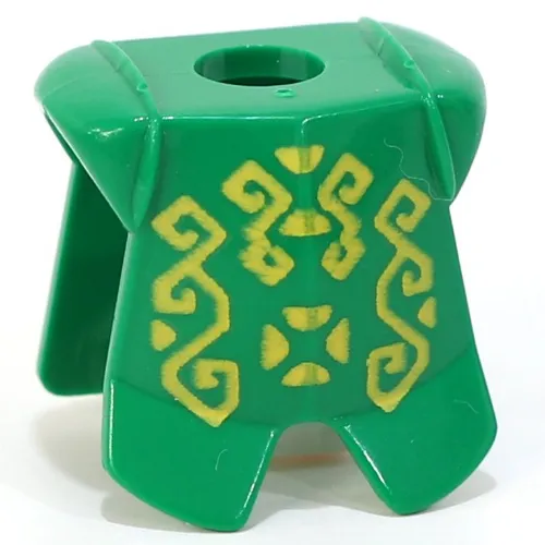 Minifig Neckwear Armor Breastplate with Leg Protection, Rascus Geometric Print
