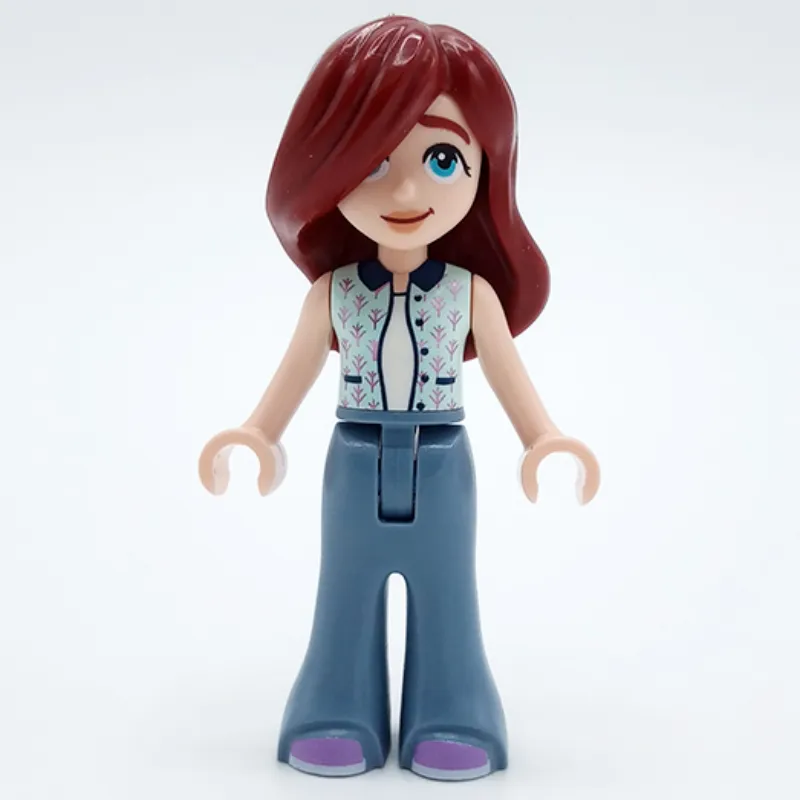 Paisley - White Top, Sand Blue Legs