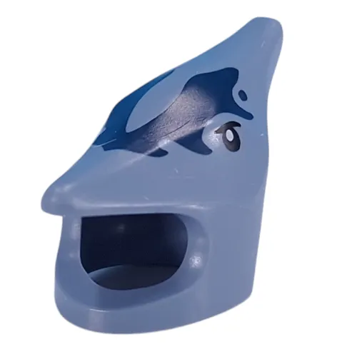 Costume / Mask, Pterodactyl with Dark Blue Markings, Black Eyes Print