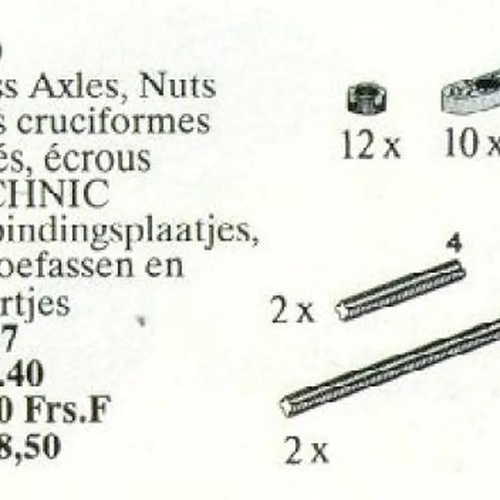 Cross Axles, Nuts