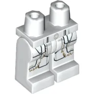 Hips and White Legs with Coat Tails with Dark Tan Fur Border Print