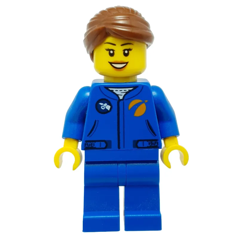 Astronaut - Blue Torso and Legs, Reddish Brown Hair