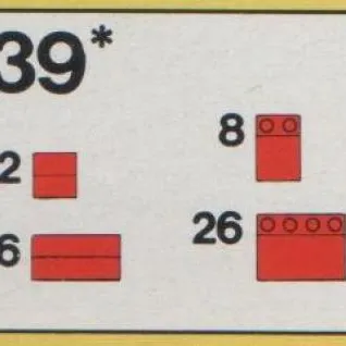 Red Roof Bricks Parts Pack, 33 Degree