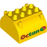 Duplo Container Tank Upper Section with Stripes and Octan Logo Print