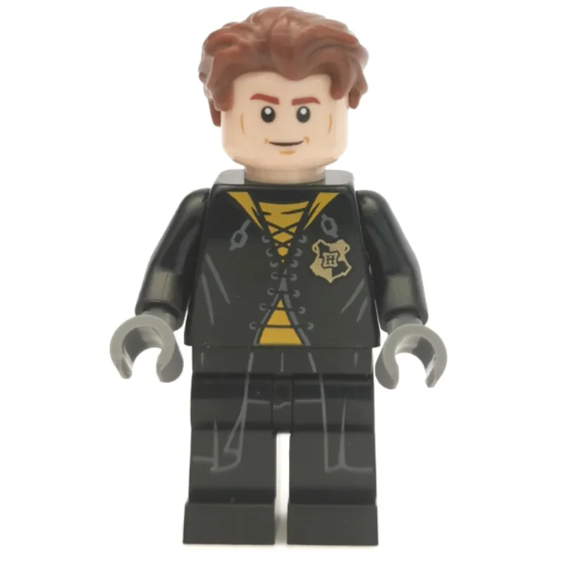 Cedric Diggory, Long Black Robe over Yellow Shirt, No Shirt Tails