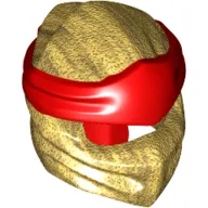 Wrap with Long Back Knot, Red Band Pattern