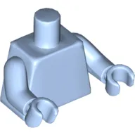 Torso, Bright Light Blue Arms and Hands [Plain]